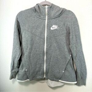 NIKE Tech hoodie Windrunner sweatshirt Jacket Size medium gray casual exercise